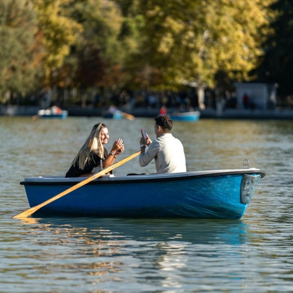 Close up of rowing machine using solar energy