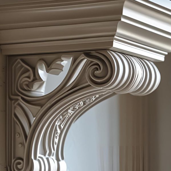 Customized aluminum decorative brackets for roof edge