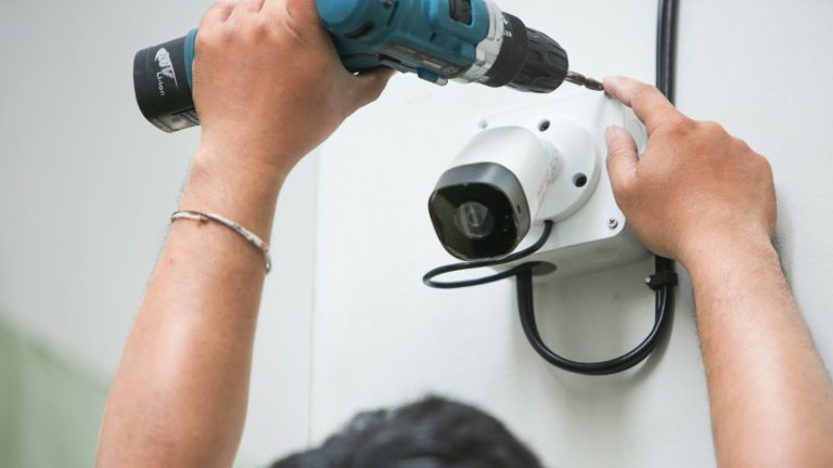 Dome style CCTV camera for indoor office monitoring