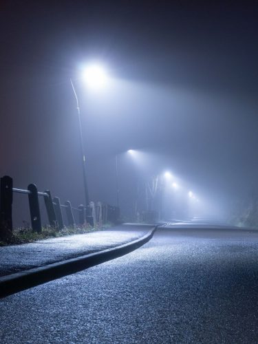 Durable highway lighting poles on a national highway stretch