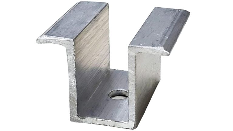 Durable mid clamp for solar structure with anti rust aluminum finish