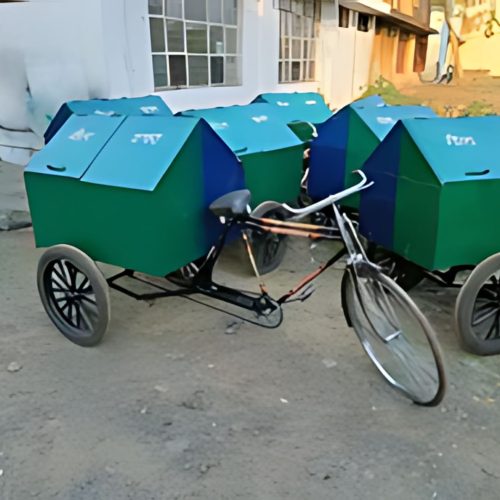 E Rickshaw Mounted Waste Bins 001
