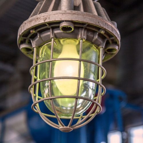 Flame proof light for industrial safety applications in hazardous zones