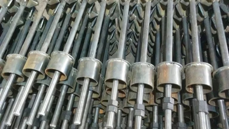 Galvanized MS foundation ready for solar mounting system
