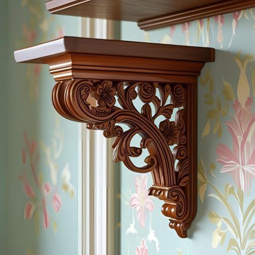 Heavy duty decorative brackets for solar panel support