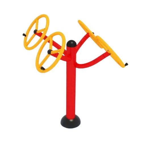 Heavy duty shoulder builder equipment for outdoor gym workouts
