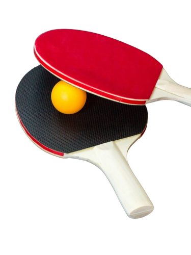 Kids enjoying a fun table tennis game at school