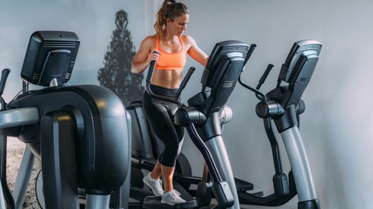 Modern cross trainer for home gym workout setup