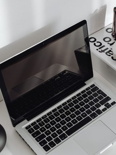 Modern laptop with fast processor and full HD screen