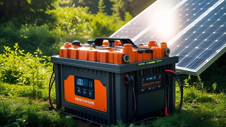 Off grid battery storage solution for sustainable living