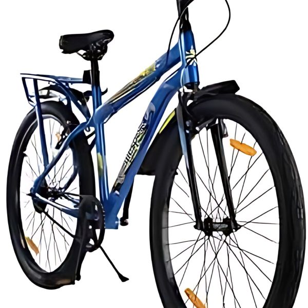 Solar powered electric cycle parked in the sunlight
