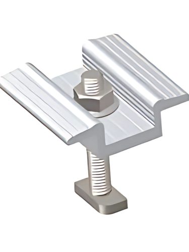 Solar structure mid clamp for secure PV panel mounting installation