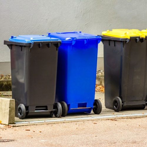Stainless steel garbage electric dustbin with motion detection lid