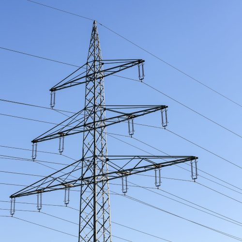 Triveni Solar high mast lighting system illuminating a highway
