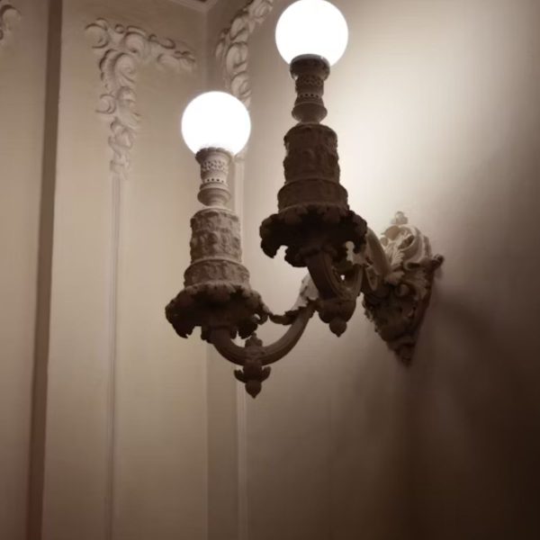 Triveni Solar's decorative lighting enhancing a historical courtyard