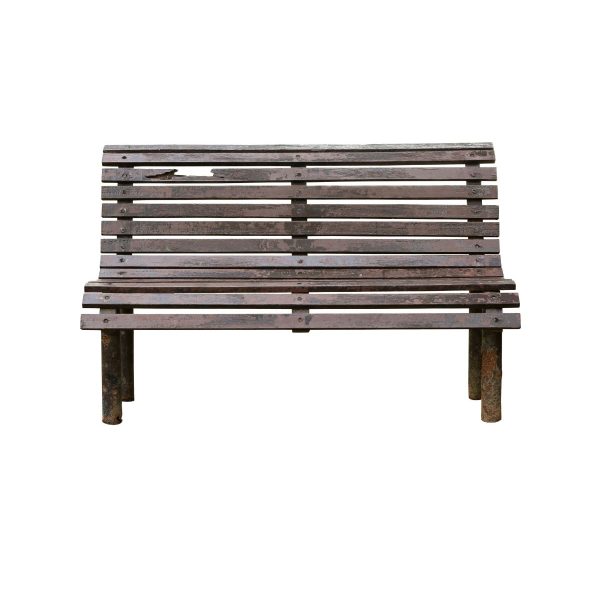 Weather resistant RCC garden bench in public park