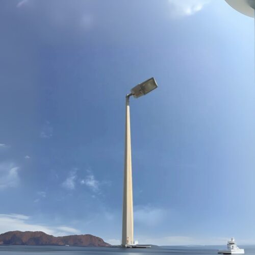 5 mtr Octagonal Pole