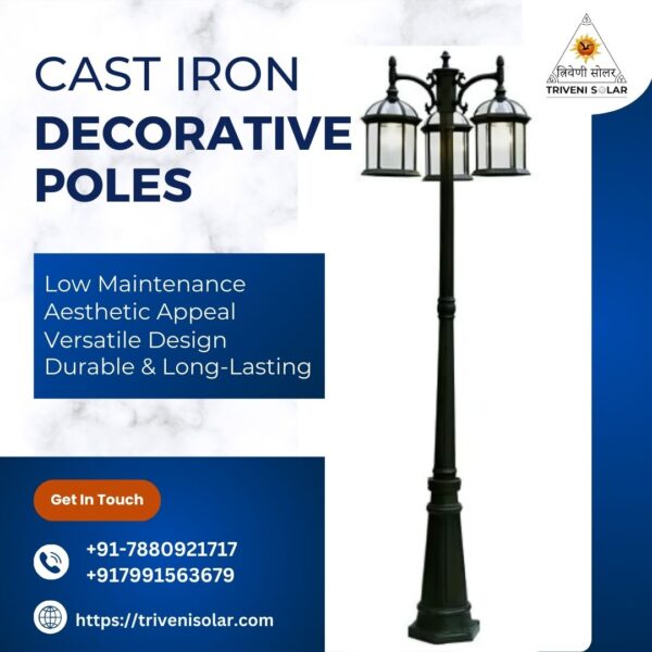 New Cast Iron Decorative Poles: Extra Durable & Elegant Lighting Solutions