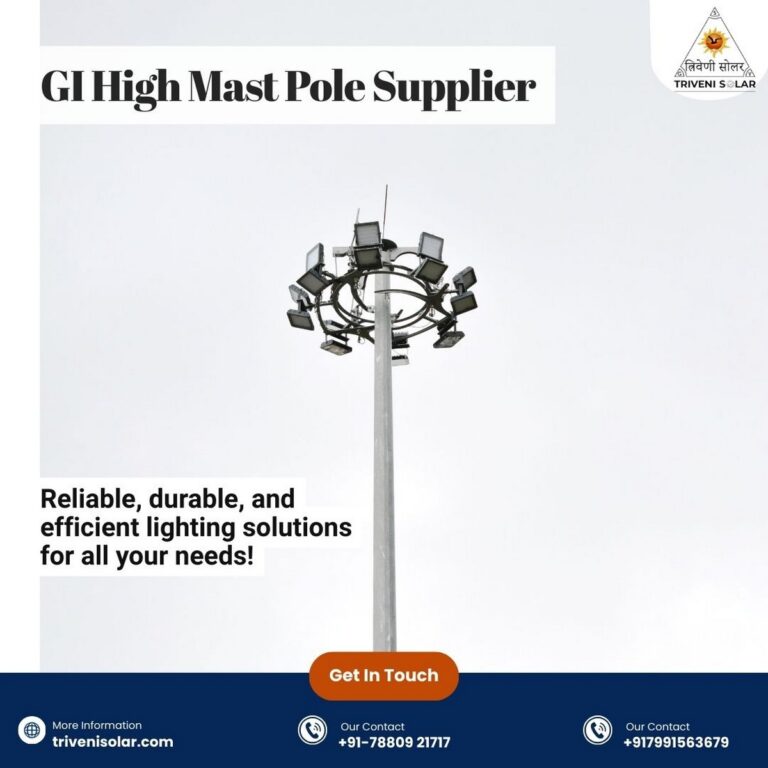 GI High Mast Pole