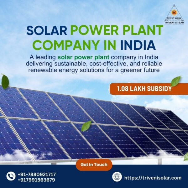 New Affordable Solar Power Plant Company in India