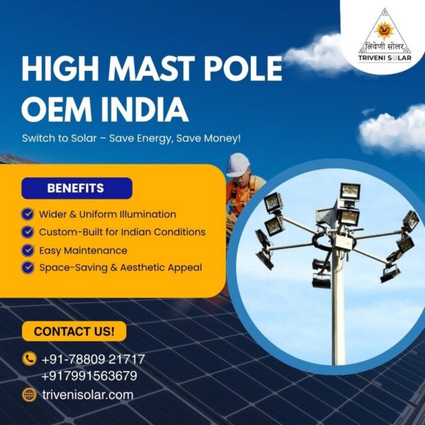 New High Mast Pole OEM India – Extra Trusted Manufacturing & Supply